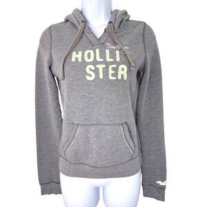 Y2k Hollister California Hoodie Womens Small Mint Green Embroidered Logo‎ Grunge